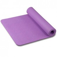 Коврик для йоги и фитнеса INDIGO TPE с тиснением IN020 173*61*0,6 см Фиолетовый